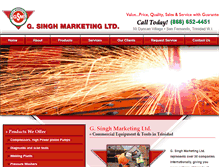 Tablet Screenshot of gsinghmarketing.com